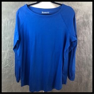 Roaman's Ultimate Long Poet-Sleeve Tee Shirt